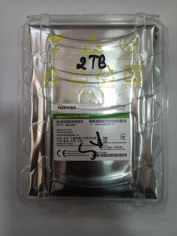 Toshiba  2tb Surveillance  Hard Disk  S300
