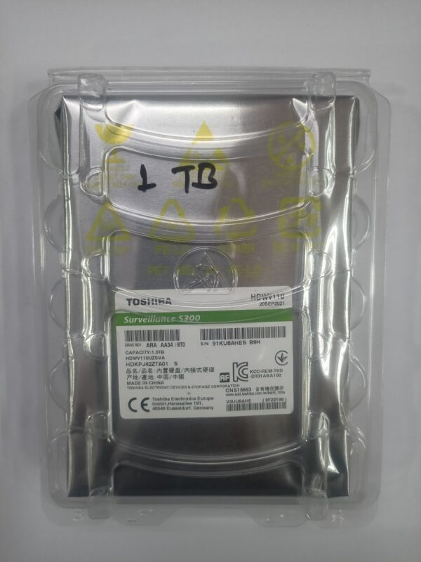 Toshiba  1tb Surveillance  Hard Disk  S300